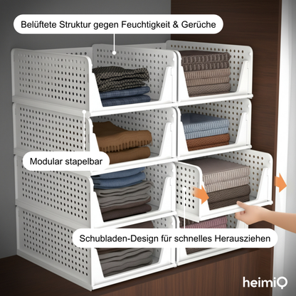 Kleiderschrank-Organizer (4er-Set) – Endlich Ordnung, flexibel & platzsparend