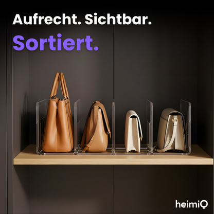 Handtaschen-Organizer mit 4 Fächern – Aufrecht, sichtbar & perfekt sortiert