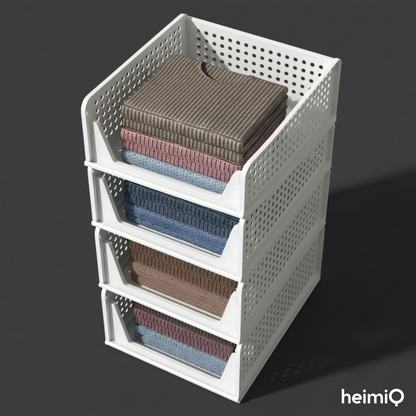 Kleiderschrank-Organizer (4er-Set) – Endlich Ordnung, flexibel & platzsparend