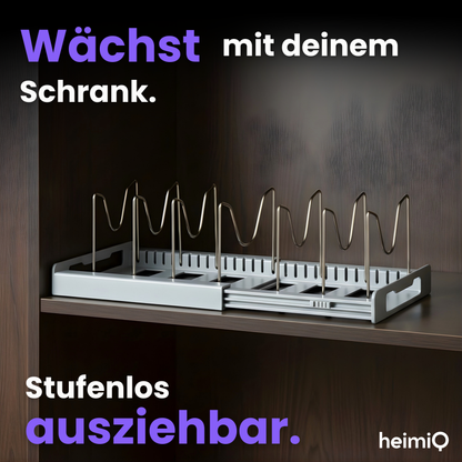 Erweiterbarer Topf-Organizer – Ordnung im Schrank, kein Chaos mehr