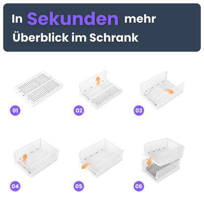 Kleiderschrank-Organizer (4er-Set) – Endlich Ordnung, flexibel & platzsparend