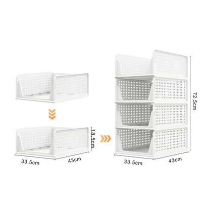 Kleiderschrank-Organizer (4er-Set) – Endlich Ordnung, flexibel & platzsparend