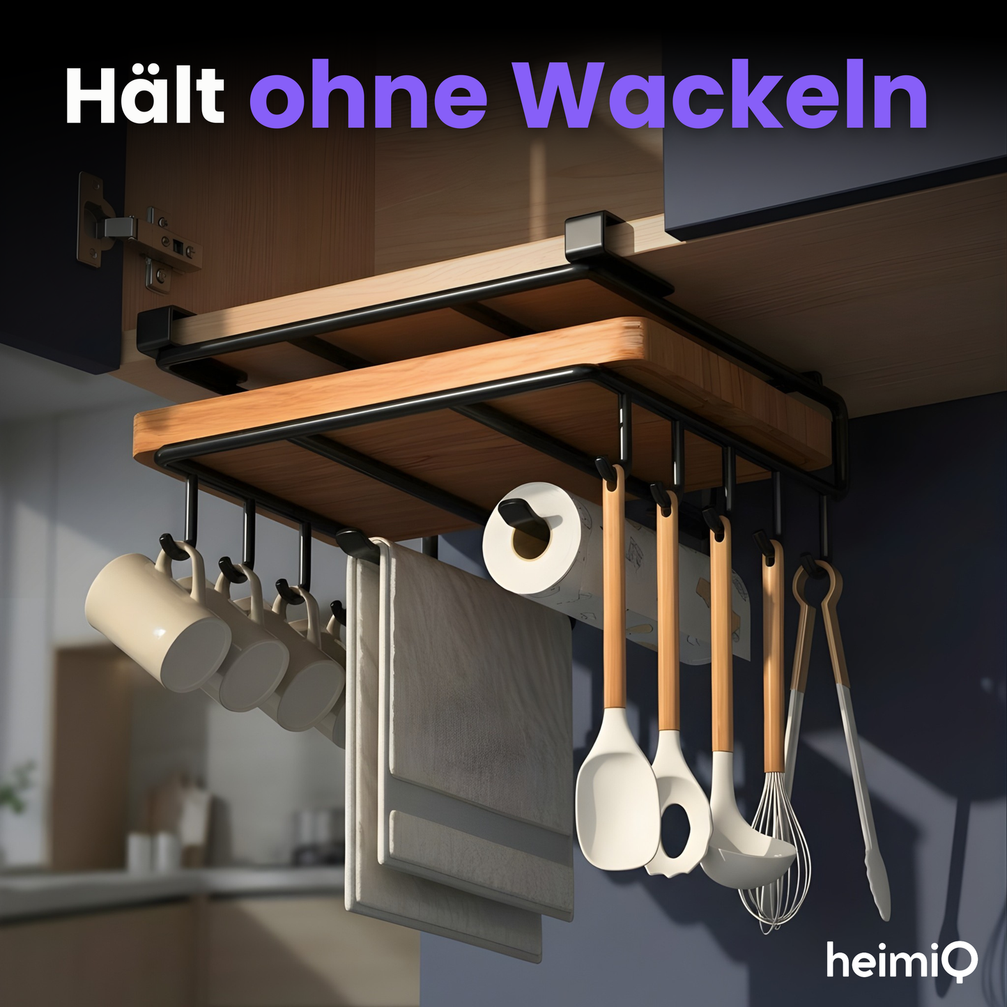 Küchen-Hängeorganizer mit Haken – Mehr Platz ohne Bohren